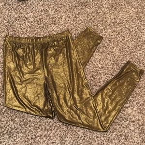 Gold leggings — 3/$25 SALE item!